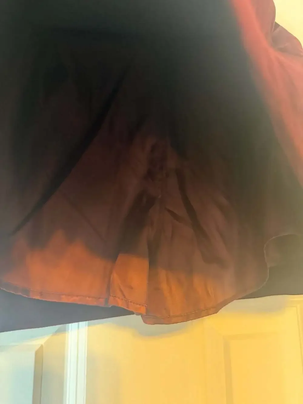 Commense Women's Velvet Mini Skort in Burgundy